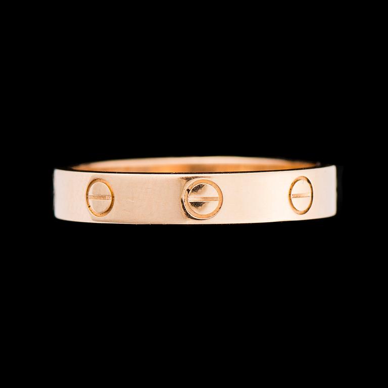 RING, 18K guld. Cartier "Love".