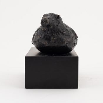 Henrik Allert, sculpture. Signed. Foundry mark. Bronze, total height 14 cm, length 17 cm.