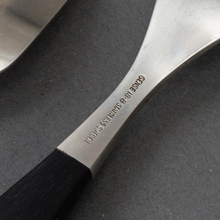 A 'Folke Arstrlm 'Focus De Luxe' steel cutlery, Gense (45 pieces).