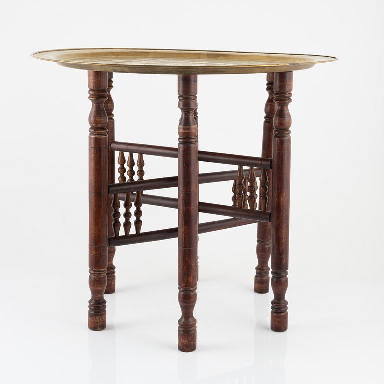 A folding table, Egypt, early 20th Century.