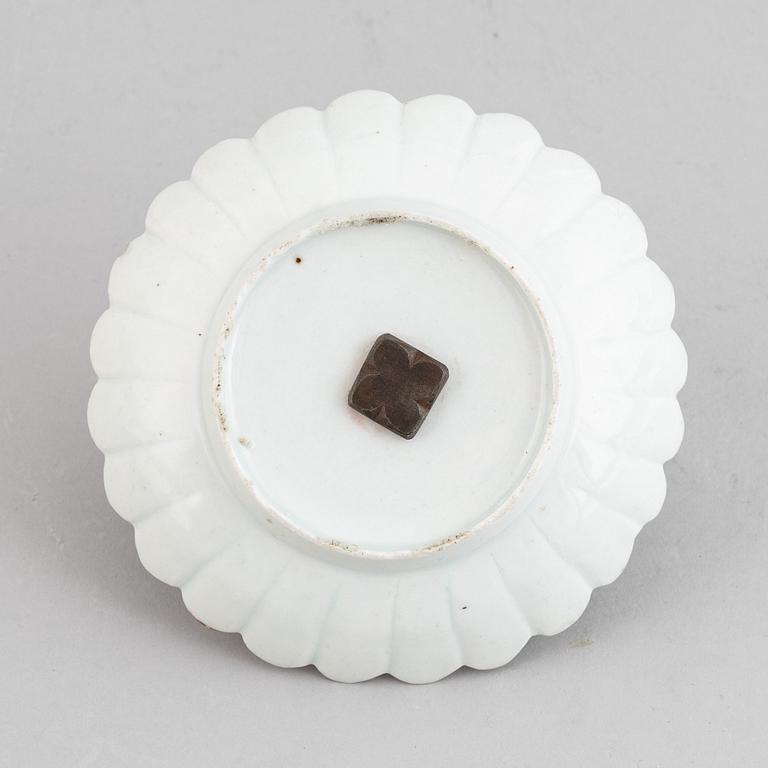 A French and Japanese candlestick, 19th century.