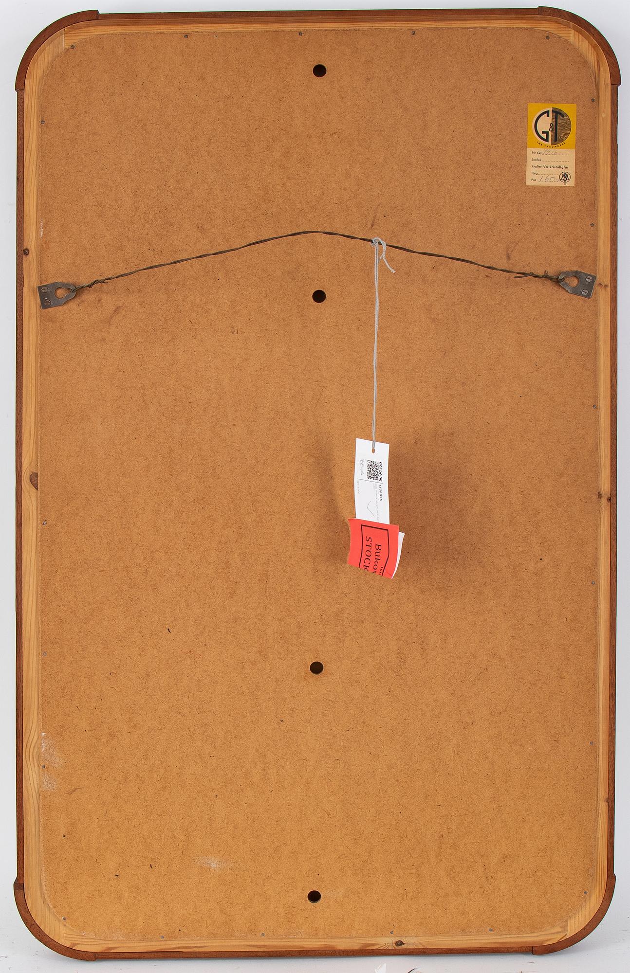 A mirror, Glas och Trä, Hovmantorp, 1950's/1960's.