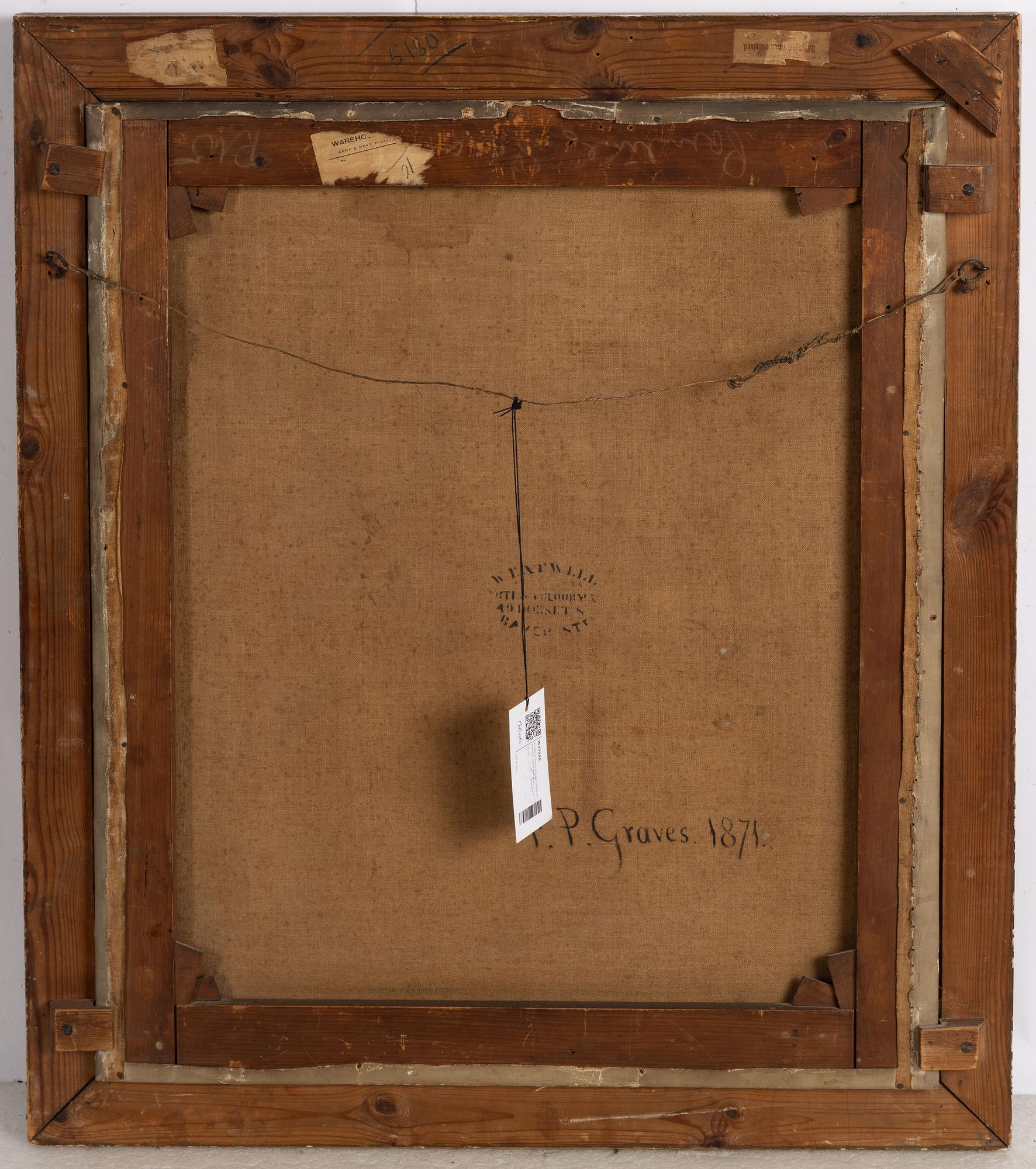 Frederick Percy Graves, tillskriven, Damporträtt.