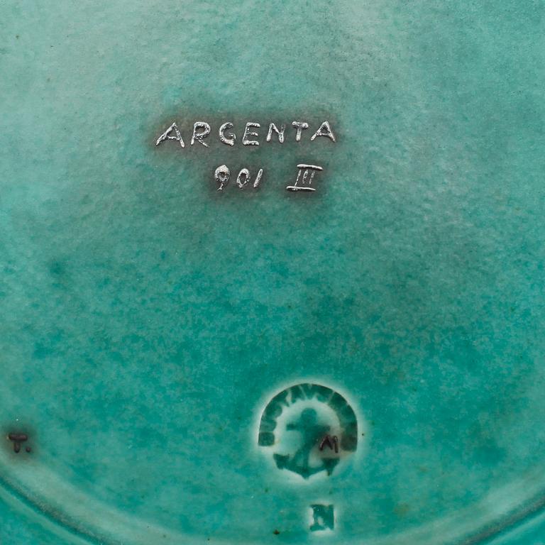 SKÅL, stengods, "Argenta", Sven Jonson och Wilhelm Kåge, Gustavsberg.