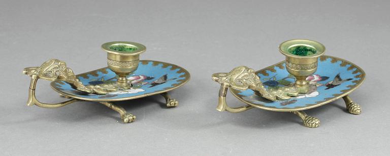 NATTLJUSSTAKAR, ett par, Kina, 1800-tal.