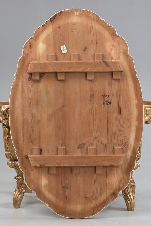 DIVANSBORD FRÅN HAGA SLOTT. Nyrokoko, 1800-talets mitt.