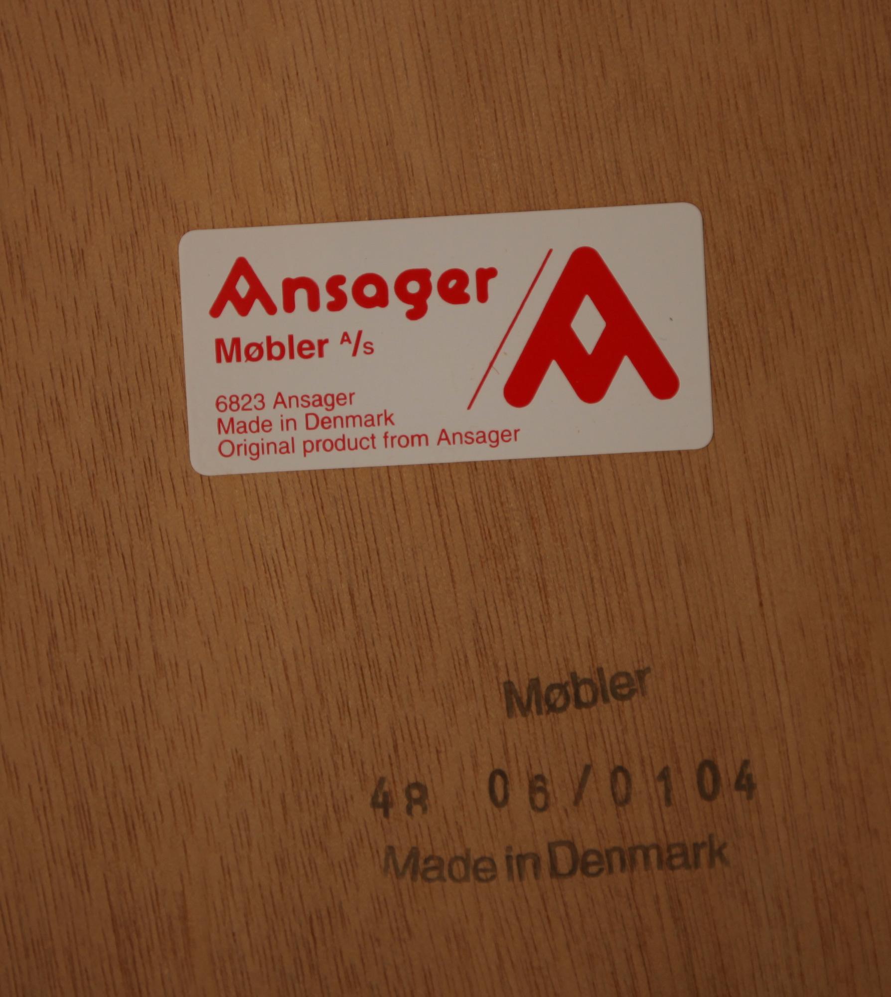 MATBORD, Ansager, Danmark, 1900-talets andra hälft.