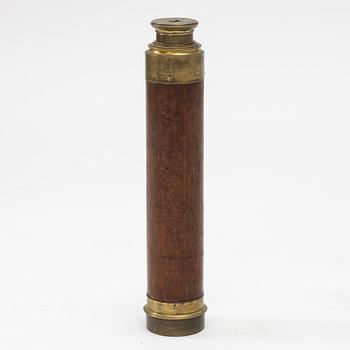 A telescope by F Newton Leicester, 19th century.