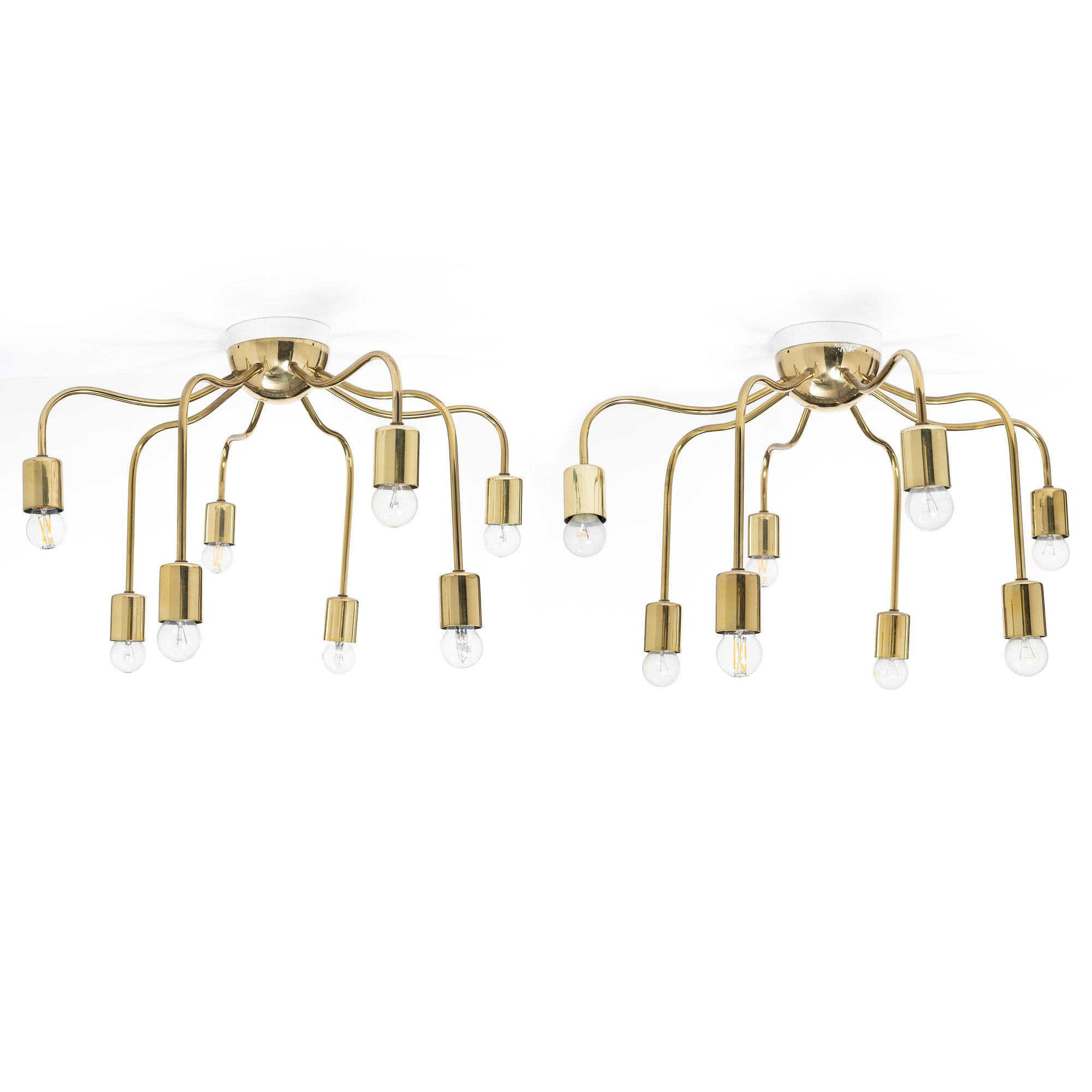 Josef Frank, Ceiling lamps, a pair, model 2358, Svenskt Tenn.
