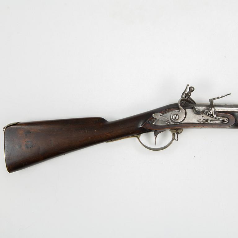 A Swedish flintlock gun 1805 pattern.