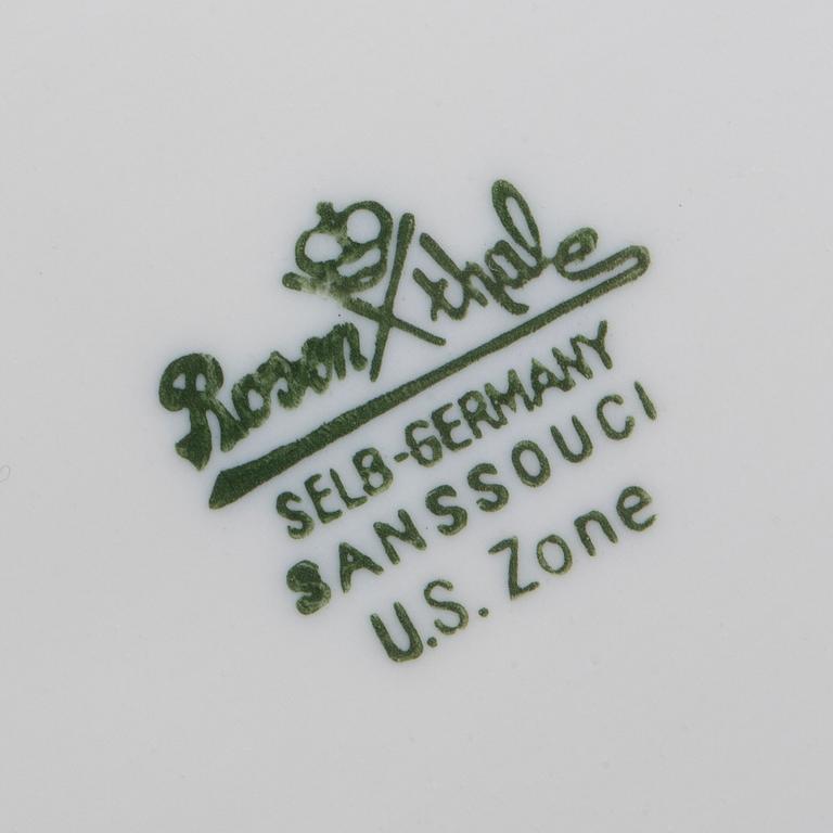 MATSERVIS, 69 delar, porslin, "Sanssouci", Rosenthal.