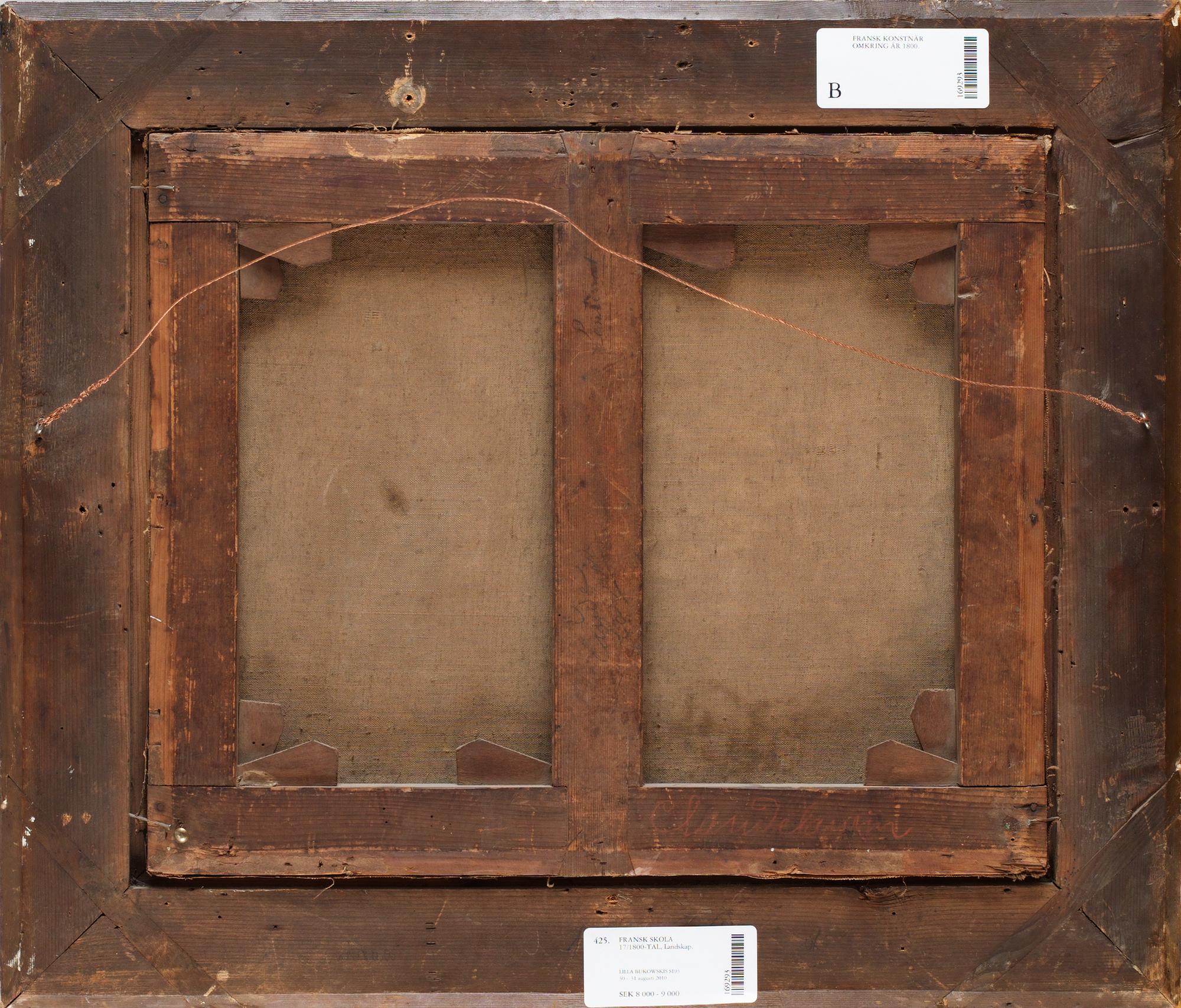 OKÄND KONSTNÄR, olja på duk, fransk skola, 1700/1800-tal.