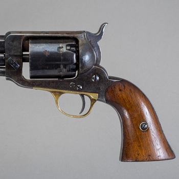 SLAGLÅSREVOLVER, Eli Whitney Navy Revolver, 1800-talets mitt, kaliber 36.