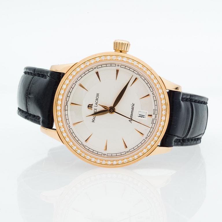 RANNEKELLO, naisten, Maurice Lacroix LC6003, kultaa 18 k, timanteilla.