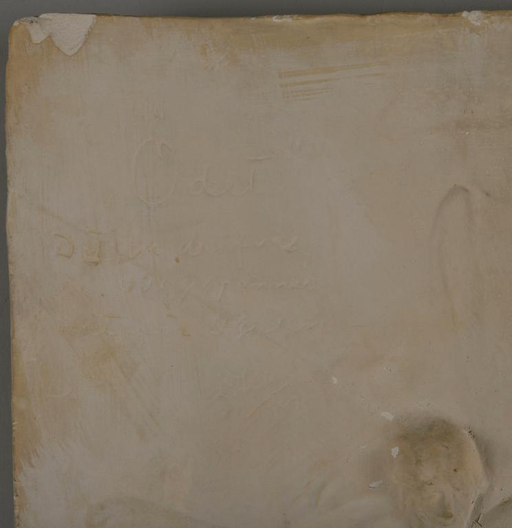 SKULPTUR, Carl Eldh, relief, gips.