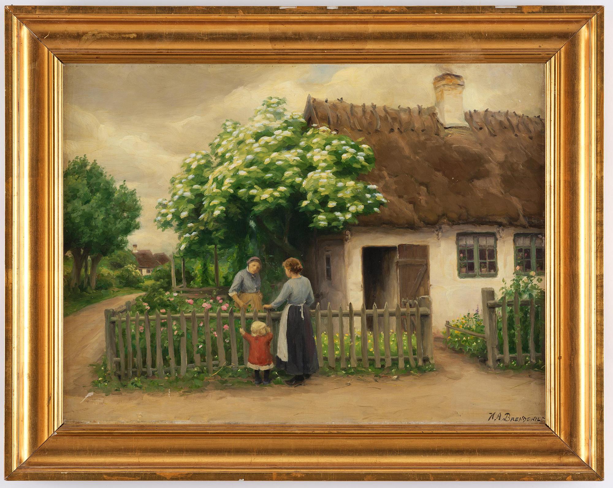 Hans Andersen Brendekilde, Samspråk vid staketet.