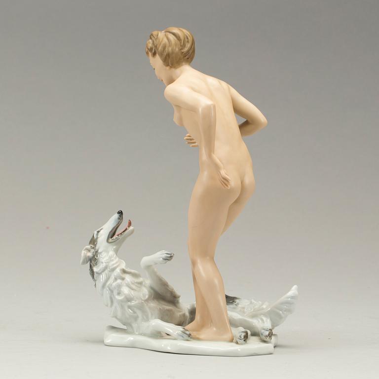 FIGURGRUPP, Fritz Heidenreich, Rosenthal, 1900-talets första hälft/mitt.