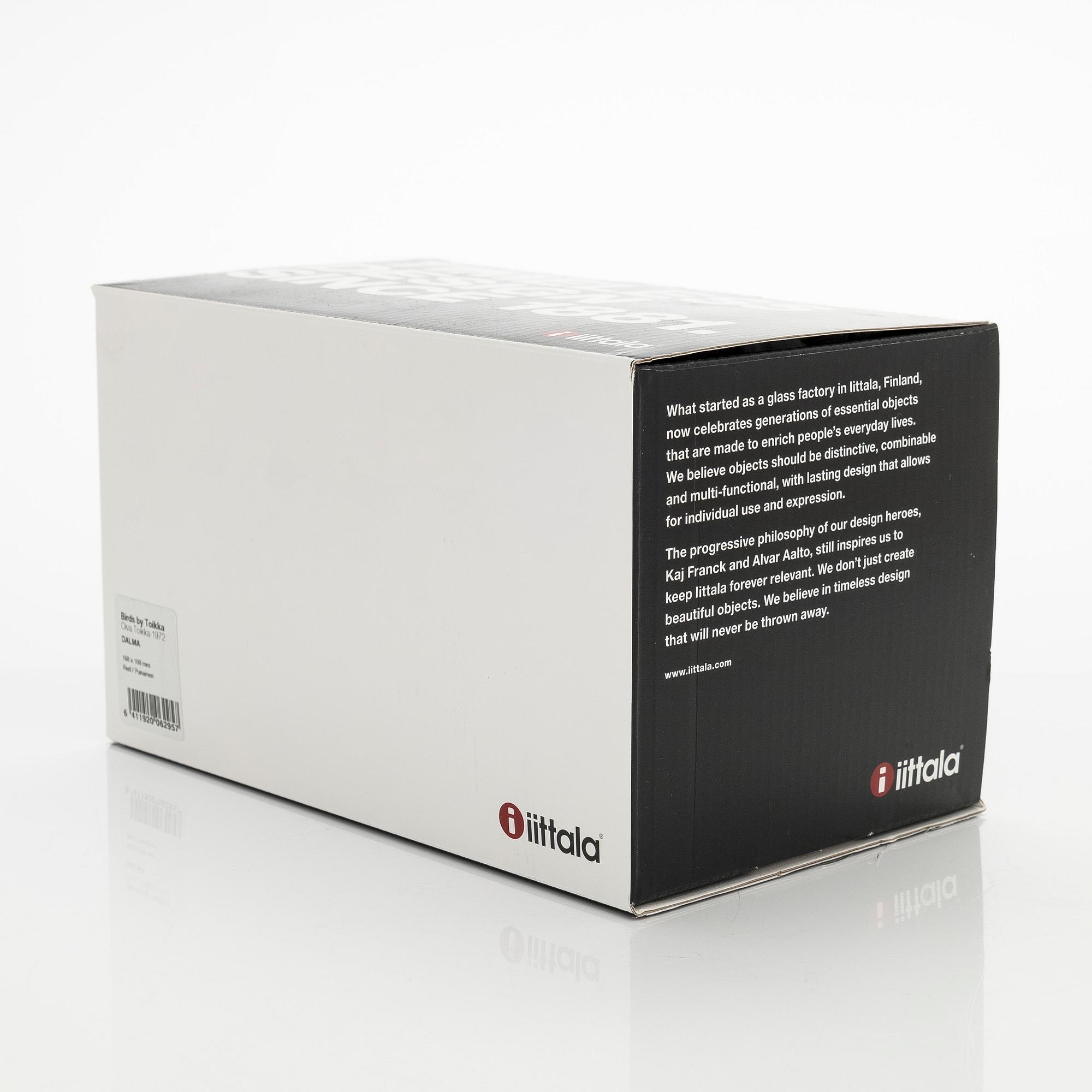 Oiva Toikka, A glass bird, 'Dalma', signed O. Toikka Nuutajärvi.