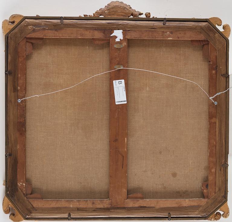 FRANSK KONSTNÄR, 1700-TAL. Dörröverstycken, ett par. Landskap med staffagefigurer.
