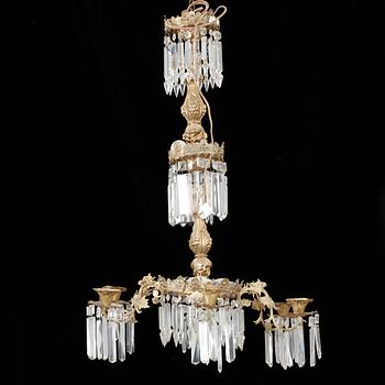 LJUSKRONA, oscariansk, 1800-talets slut. Höjd ca 101 cm.