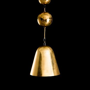 PAAVO TYNELL, A brass ceiling lamp, Taito, Finland,  1940s.