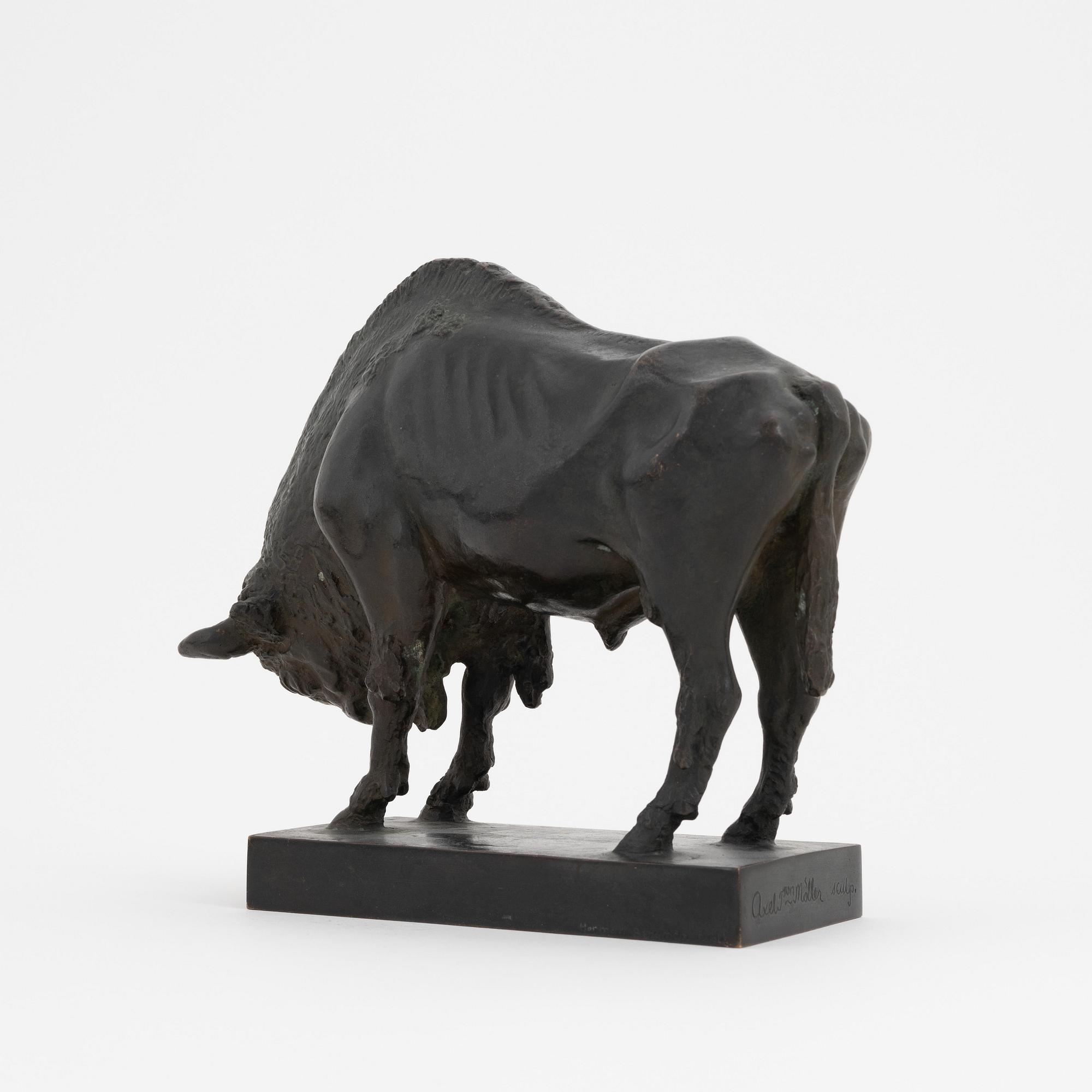 Axel Tson Möller, sculpture. Signed. Foundry mark. Bronze. Height 18 cm. Length 21 cm.