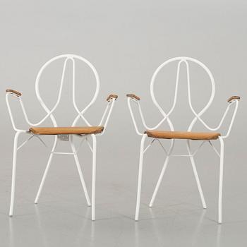 TWO TORSTEN AHLSÉN GÄRSNÄS GARDEN CHAIRS.