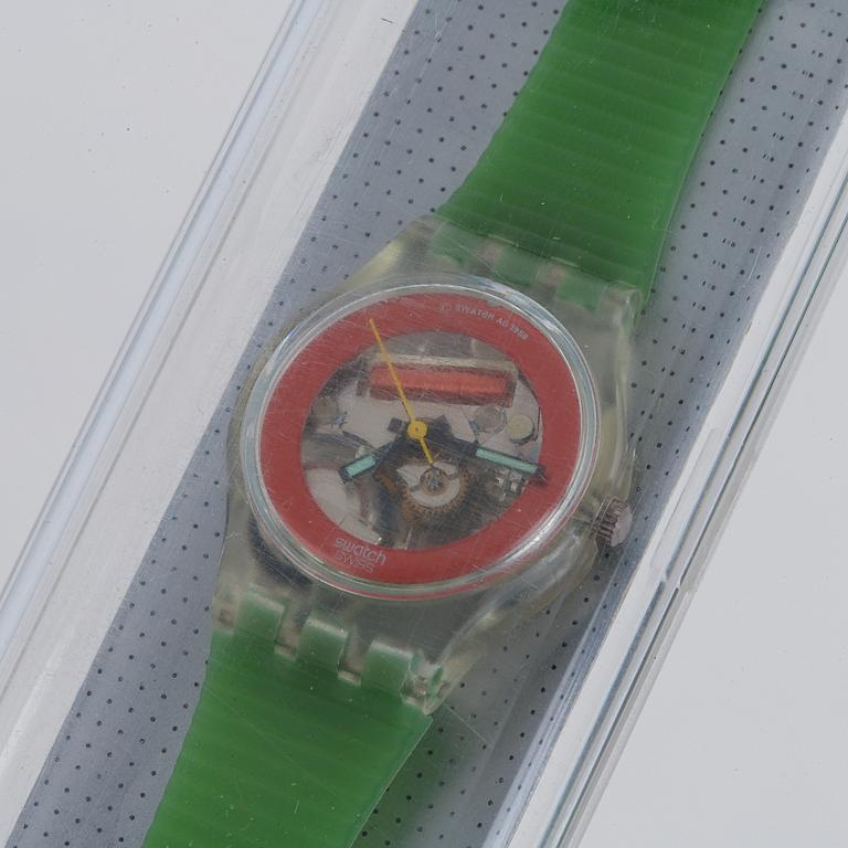 Swatch, Disque Rouge, armbandsur, 25 mm.