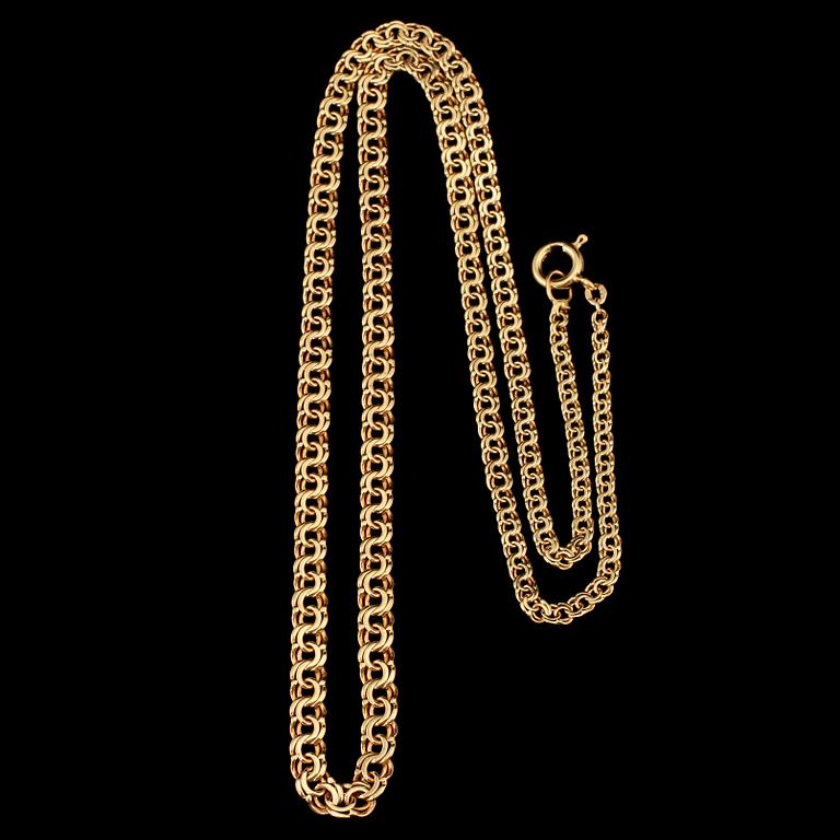 HALSLÄNK, 18k guld, 1900-tal. Vikt 11 g.