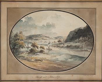 Johan Fredrik Martin, Ten scenes from the waterfalls at Trollhättan, Sweden.