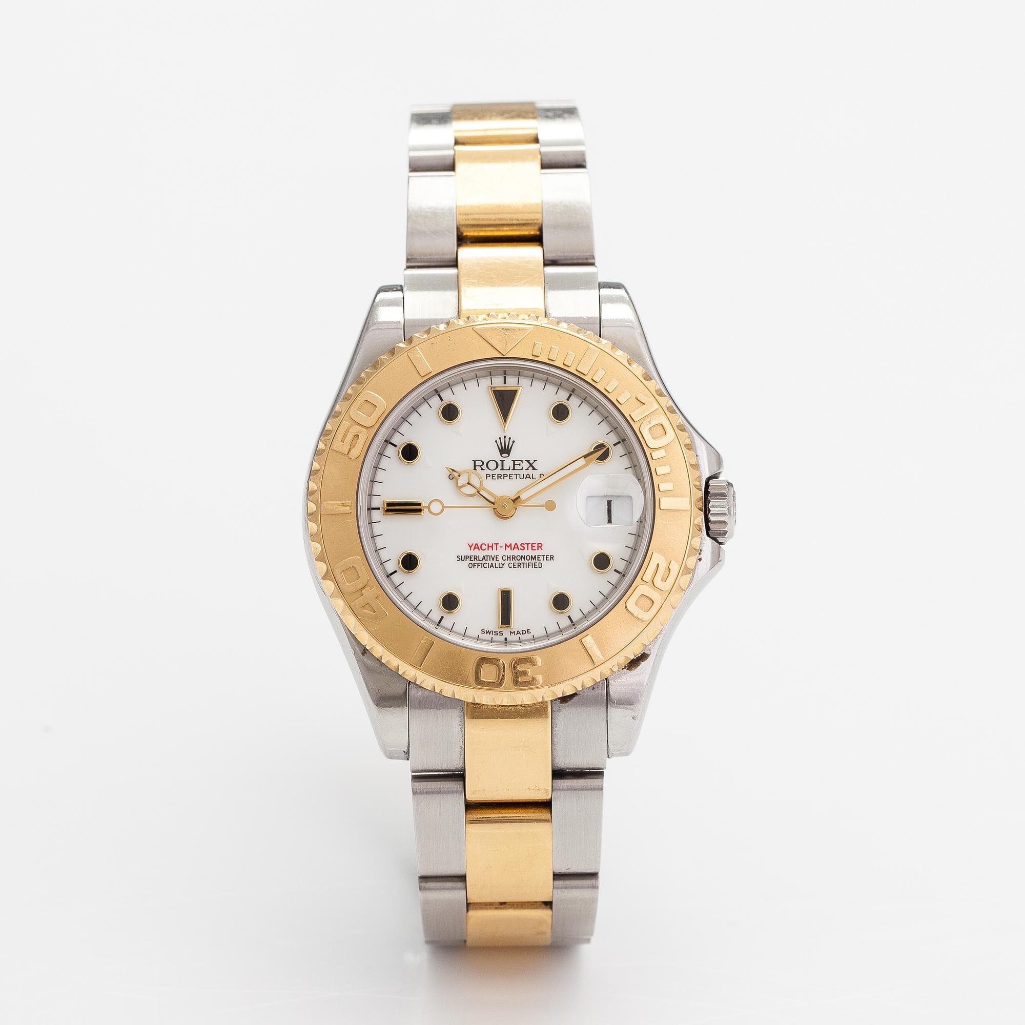 Rolex Oyster Perpetual Date Yacht master armbandsur 36 mm. Bukowskis