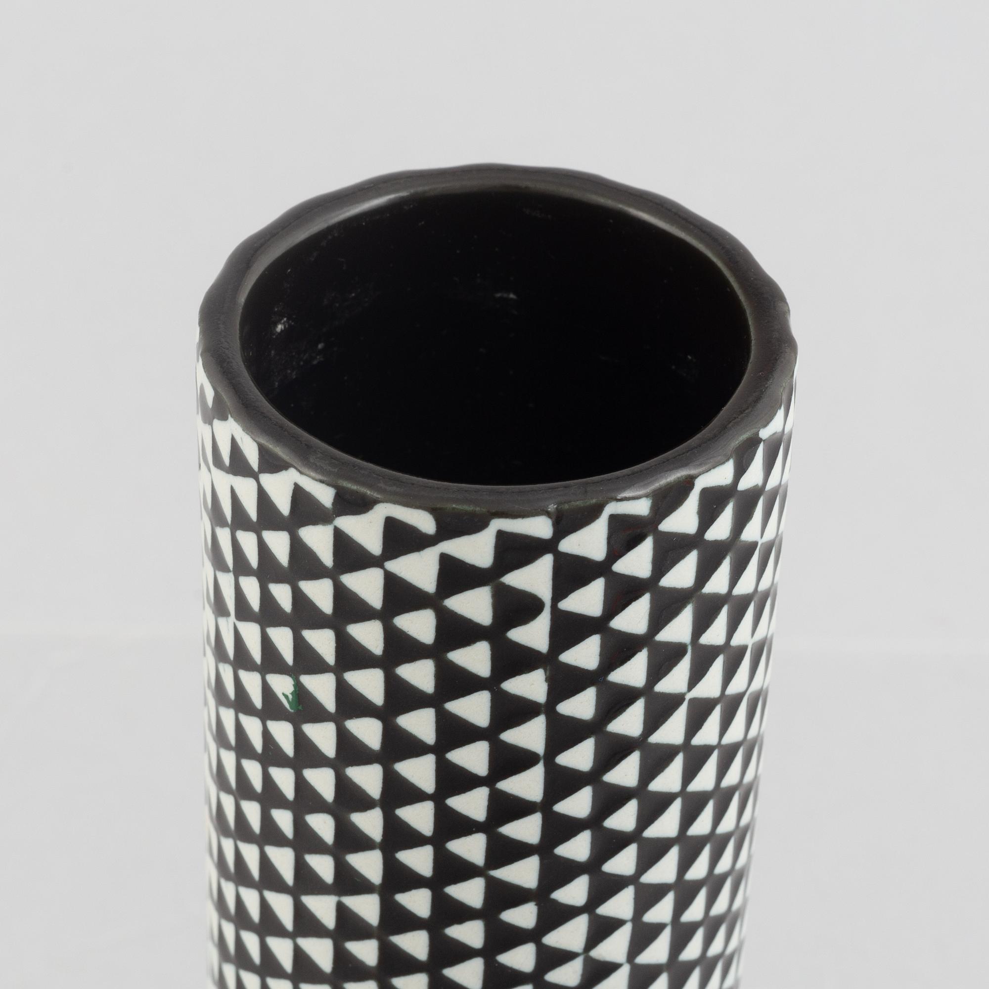 Stig Lindberg, a 'Domino' stoneware vase, Gustavsberg.