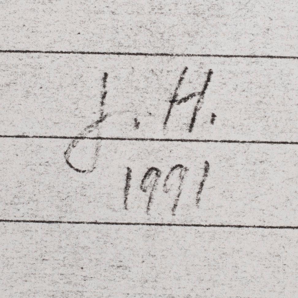 JAN HÅFSTRÖM, blandteknik, signerad och daterad a tergo JH 1991.