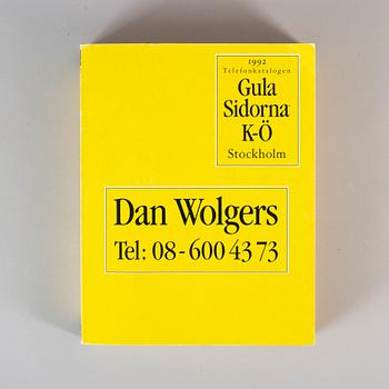 DAN WOLGERS, telefonkatalog, 1992.