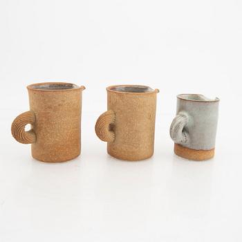 Signe Persson-Melin, a set of three signed creamers.