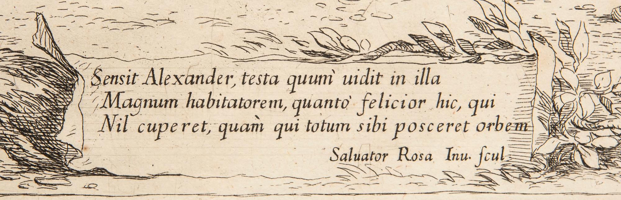 Salvator Rosa, 'Alexander och Dogenes', ca 1662.