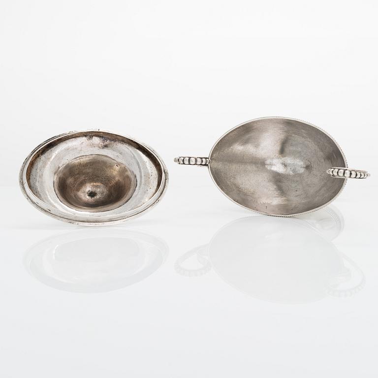Petter Törnqvist, sockerskål, silver, Tavastehus 1789. Gustaviansk.
