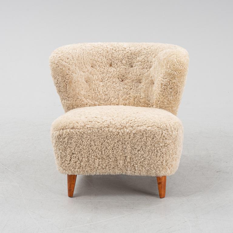 Fåtölj, Swedish Modern, 1940/50-tal, modellen såld via Gösta Jonsson.