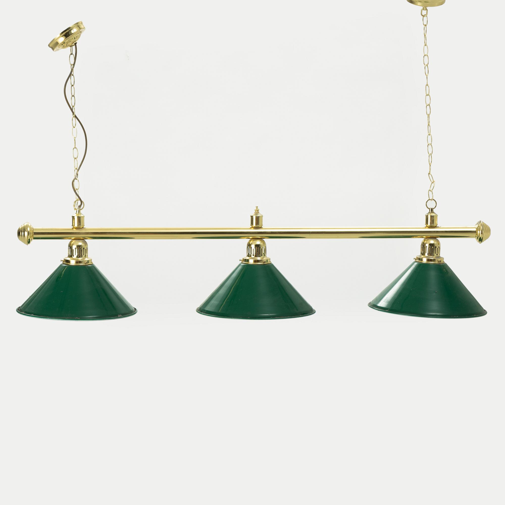 Biljardbelysning, 1900-tal.