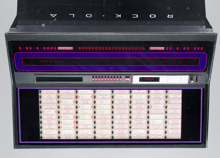 Juke box, "Rock-Ola 454", USA 1970-tal.