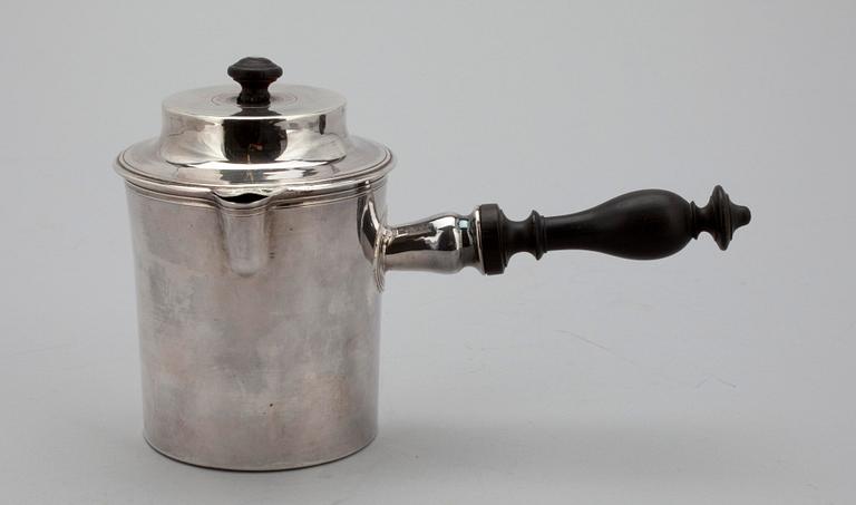 KAFFEKANNA, silver, Paris 1808-1819. Tot. vikt 295 g.