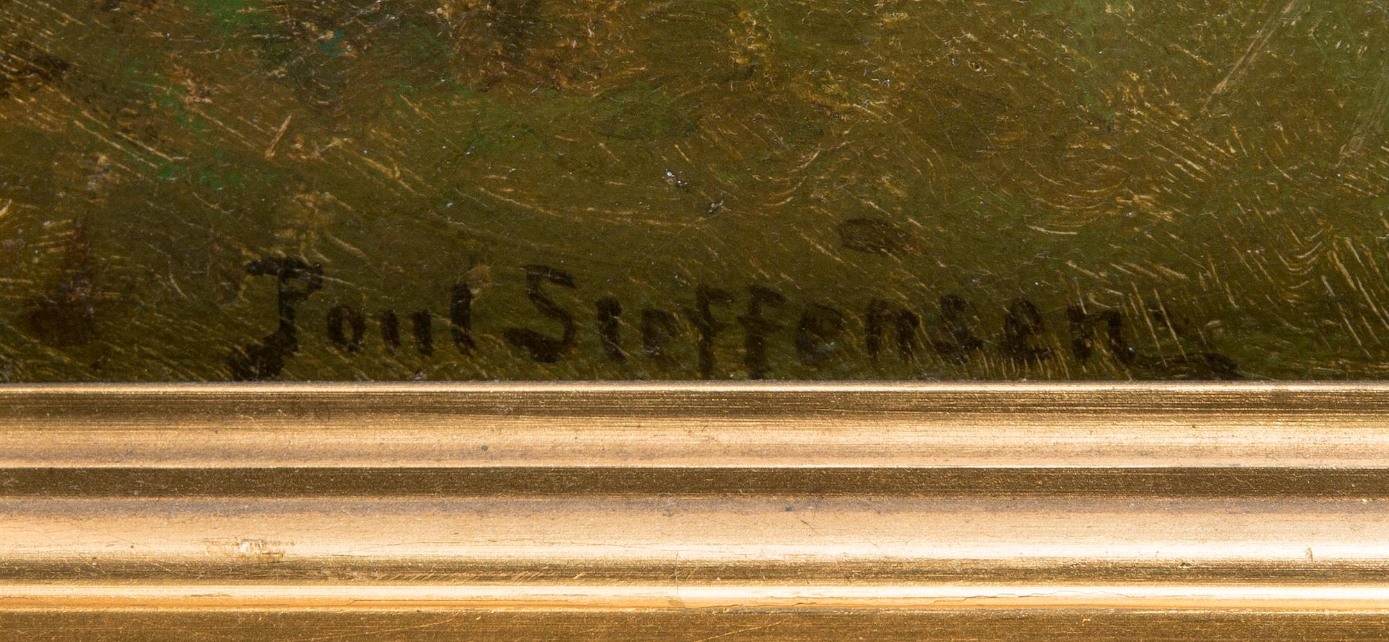 Poul Steffensen, olja på duk, signerad.