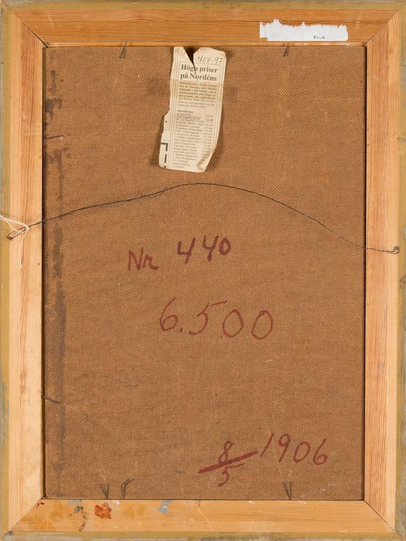 Erik Tryggelin, oil on board, signed, dated 1906 a tergo.