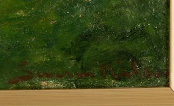 SEVERIN NILSON, olja på pannå, signerad.