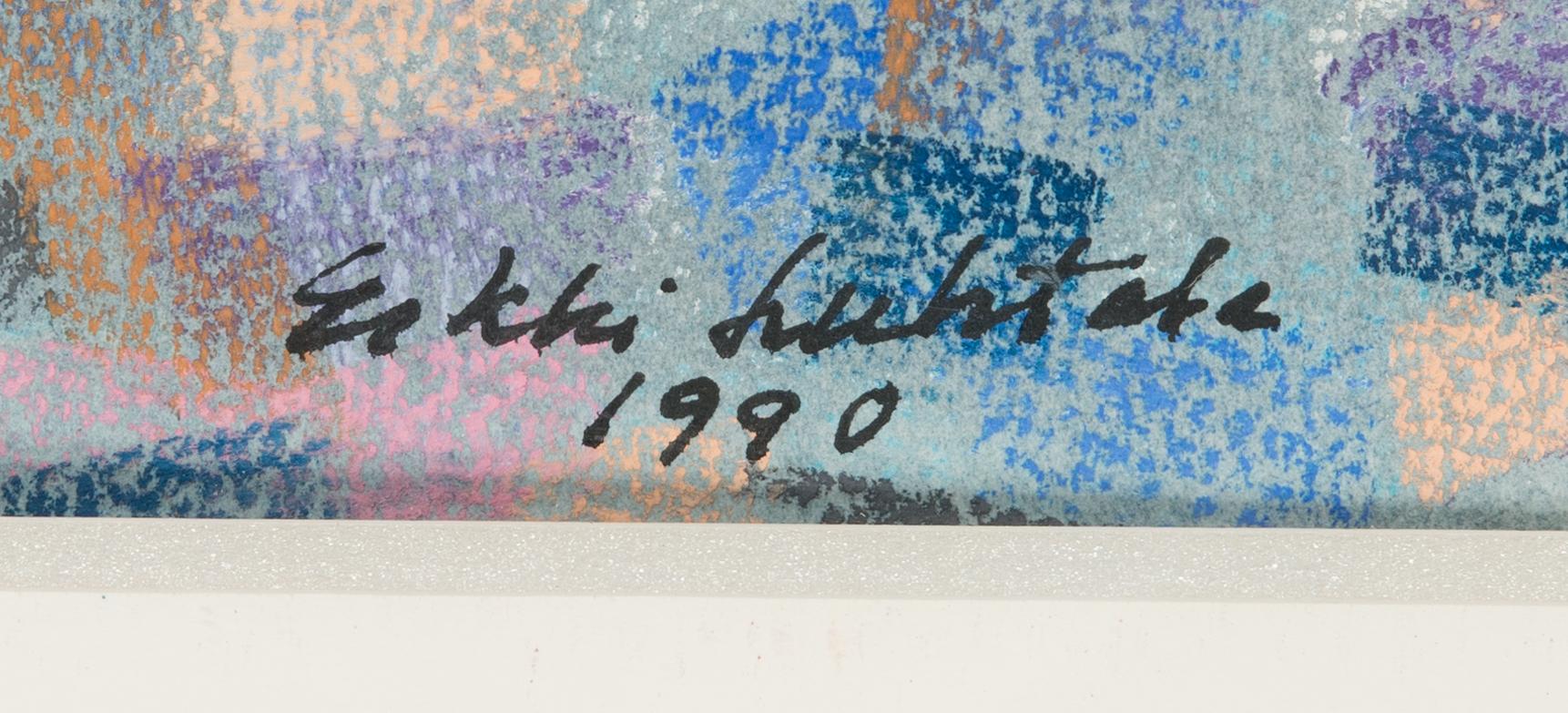 Erkki Luhtala, pastel, signed and dated 1990.