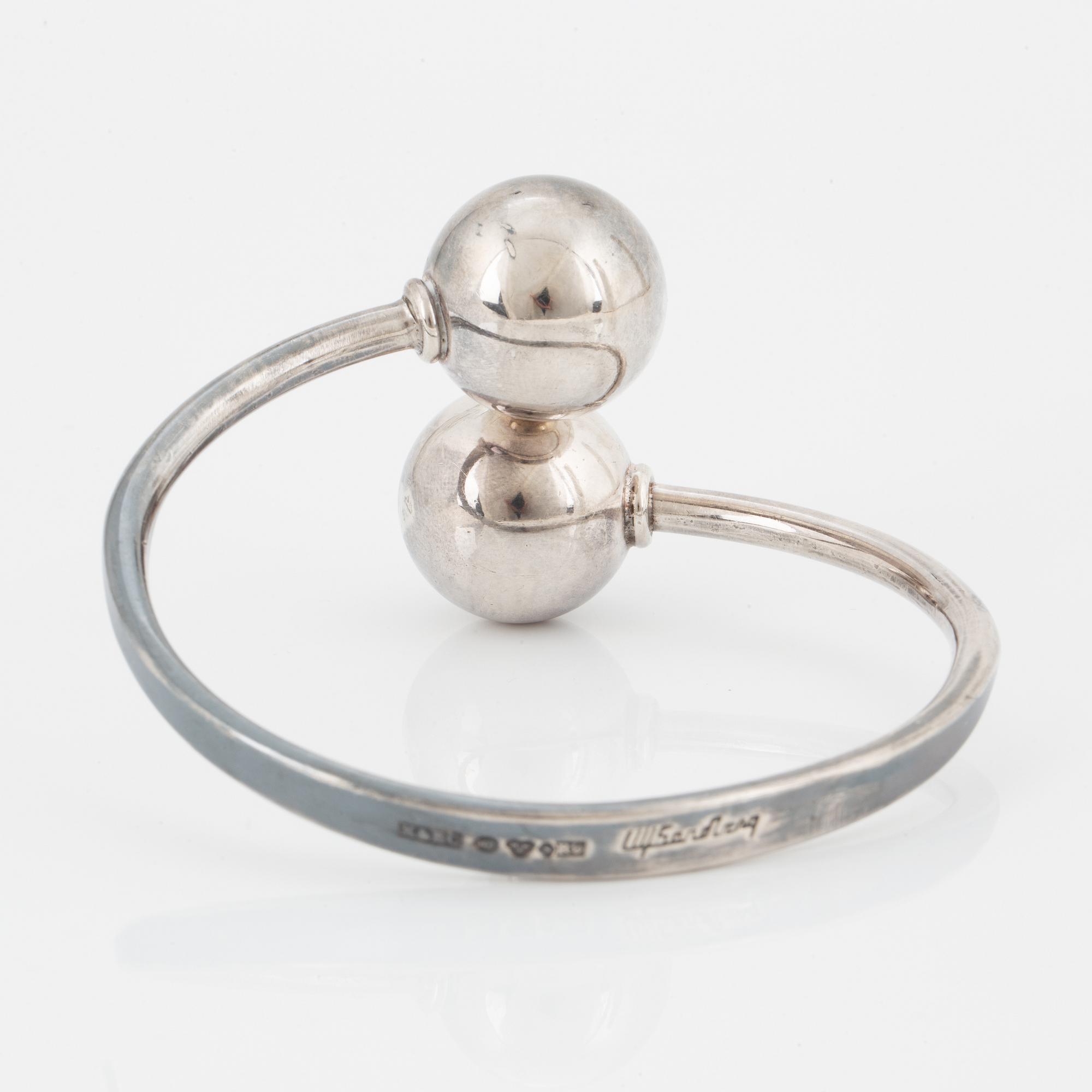 ULF SANDBERG, bangle, silver, K&EC Göteborg 1967.