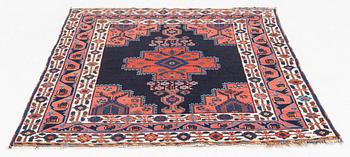An antique Afshar rug, c 135 x 109 cm.