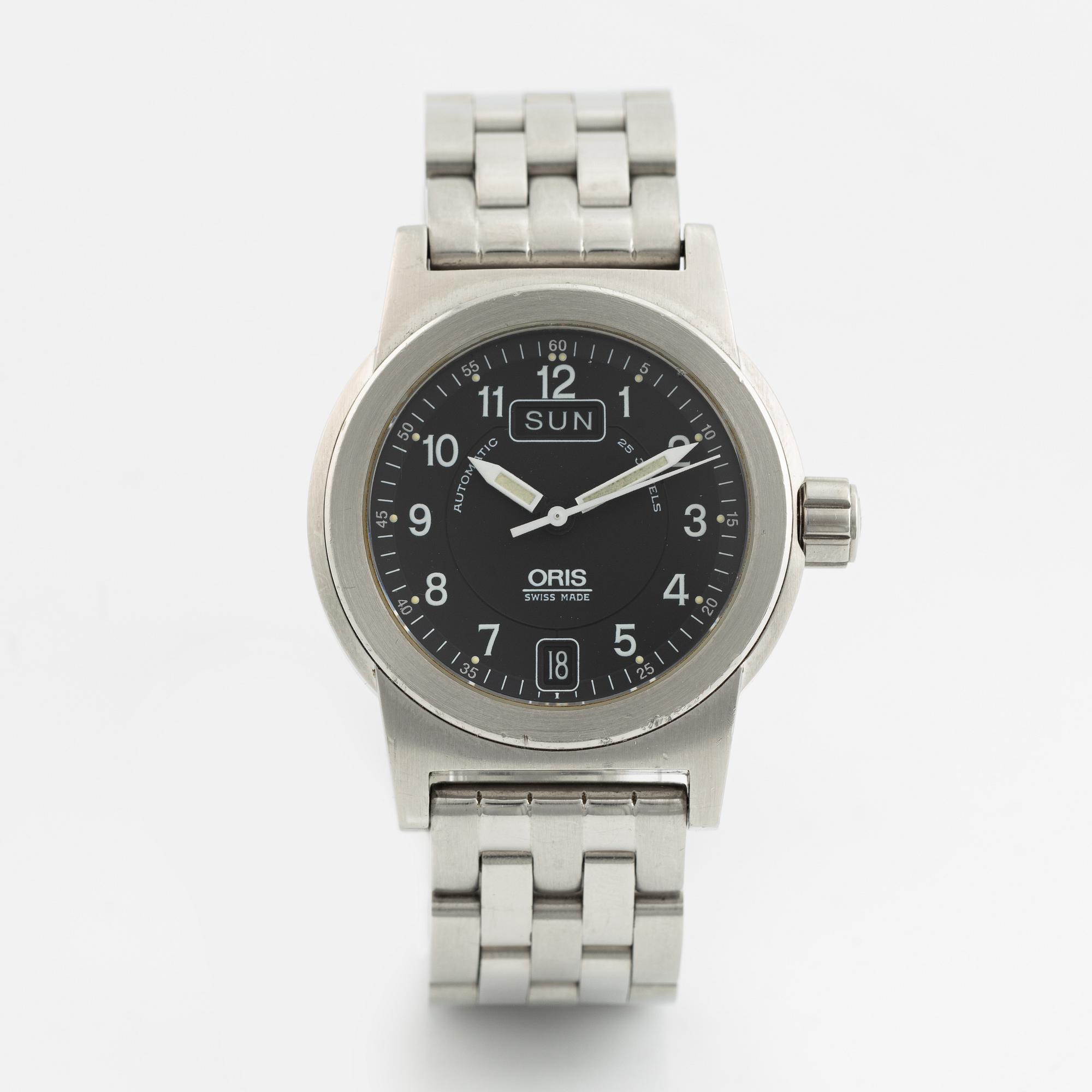 Oris, Big Crown, Day-Date, wristwatch, 35 mm.