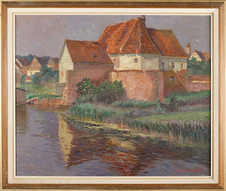 PAUL JOHANN WALCH, olja på duk, signerad.