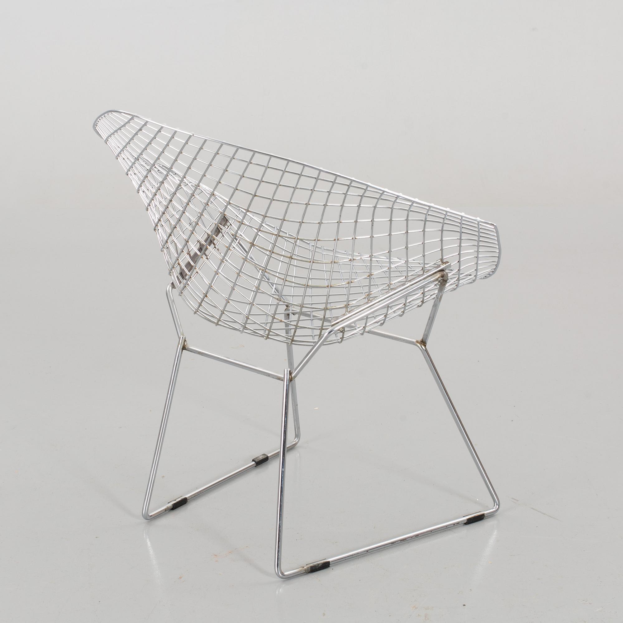 HARRY BERTOIA, fåtölj "Diamond chair" 1900-talets senare del.